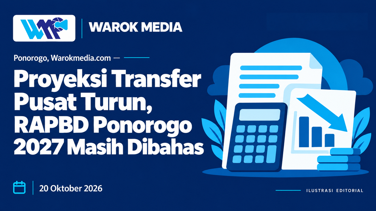 Proyeksi Transfer Pusat Turun, RAPBD Ponorogo 2027 Masih Dibahas