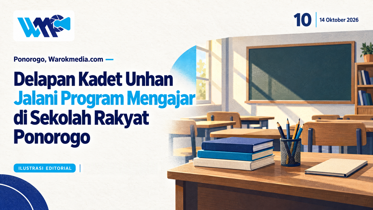 Delapan Kadet Unhan Jalani Program Mengajar di Sekolah Rakyat Ponorogo