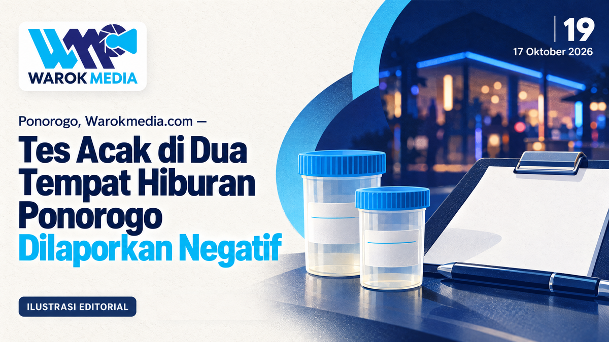 Tes Acak di Dua Tempat Hiburan Ponorogo Dilaporkan Negatif