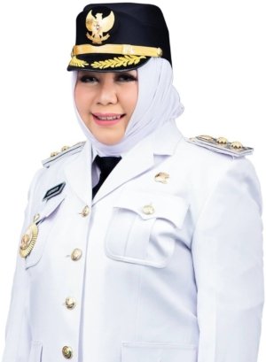 Potret arsip Lisdyarita mengenakan pakaian dinas putih